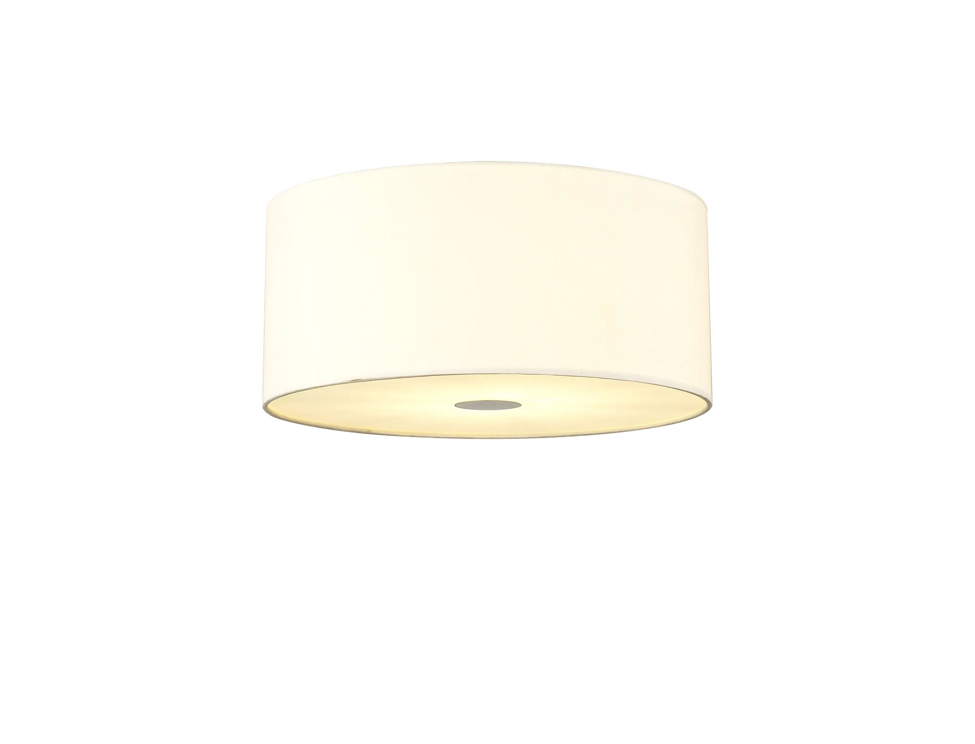 DK1076  Baymont 40cm Flush 3 Light Ivory Pearl, Frosted/AB Diffuser